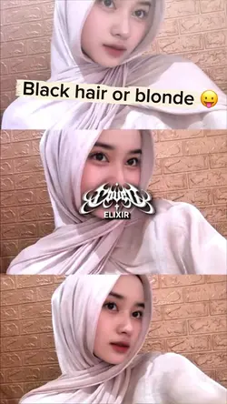 Black hair or blonde