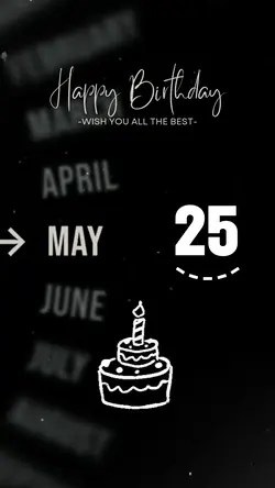 25 MAY BIRTHDAY