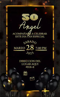 invitacion 50 años