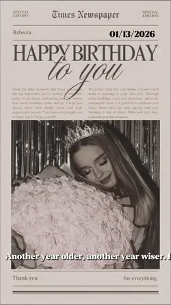 Newspaper Birthday 