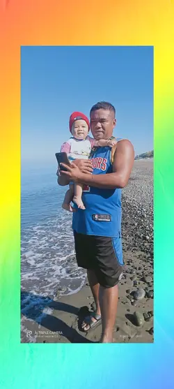 father and kids