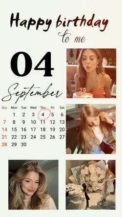 BIRTHDAY 4 SEPTEMBER