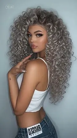 Curly hair