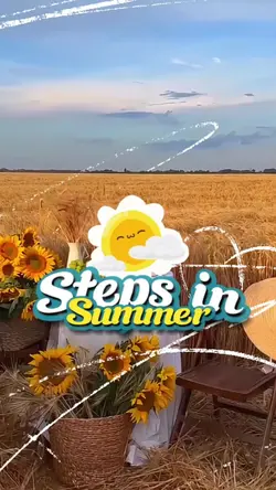 steps in summer