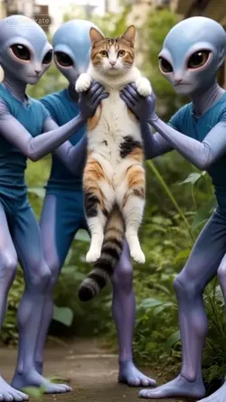 cat arrested alien