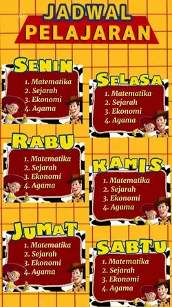 JADWAL PELAJARAN