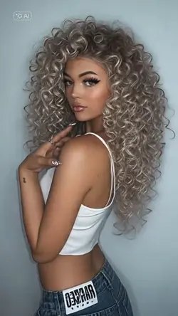 Curly hair