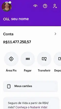 na conta