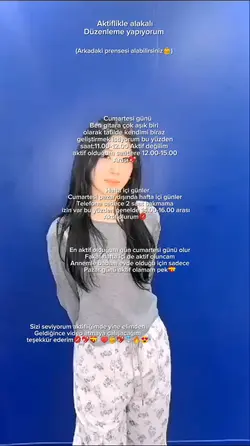 Aktif olduğumsaatler