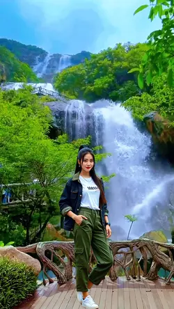 latar air terjun