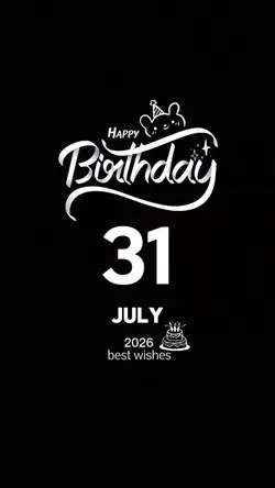 Hbd 31 july 2026