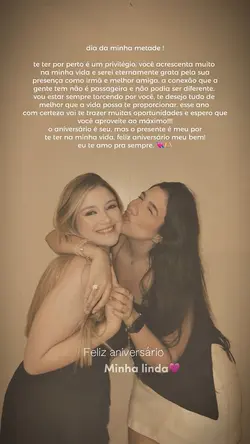 Feliz seu dia amiga❤️