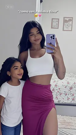 mãe de menina IA