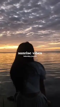 sunrise vibes