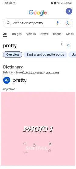definition of pretty