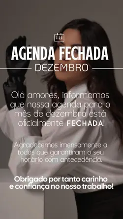 agenda fechada 