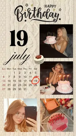 BIRTHDAY 19 JULY