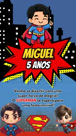 CONVITE SUPERMAN