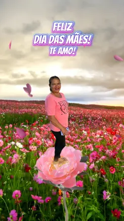 Mãe saindo da flor 
