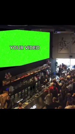 big green screen tv