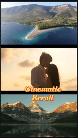 Cinematic scroll