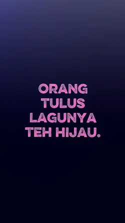orang tulus lagunya