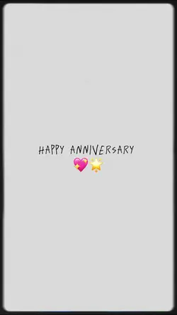 Happy anniversary 