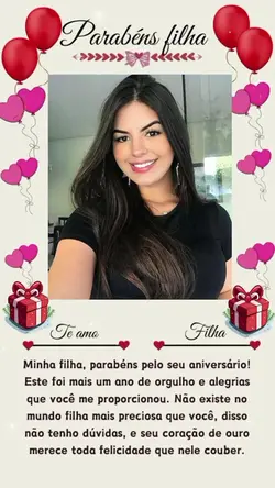 parabéns filha 