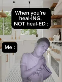 Healing not healed. 