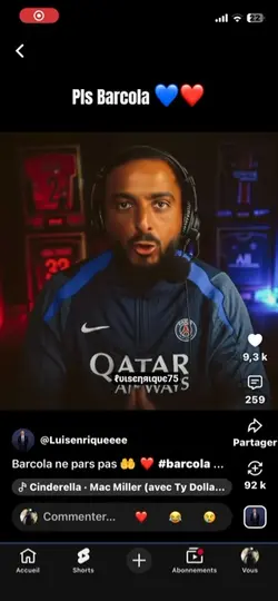 Barcola pls 💙❤️