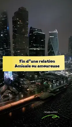 Fin d’une relation..