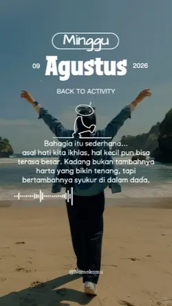 minggu 09.08.2026