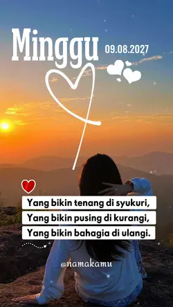 Minggu,09/08/2026