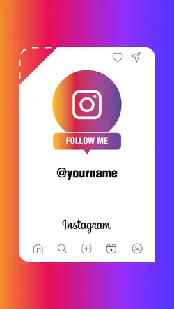 Instagram Follow me 