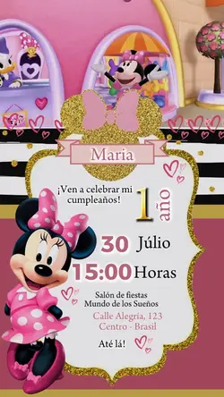 Invitación Minnie