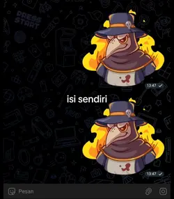 mentahan emoji tele 