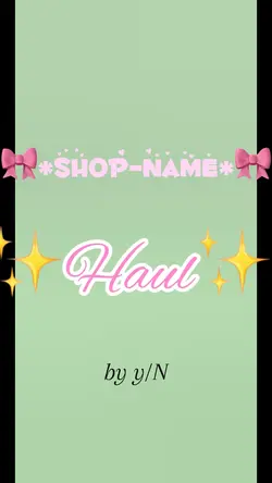 🎀✨Haul✨🎀