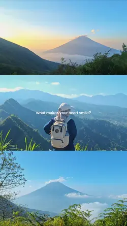 mountains smile