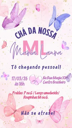 Convite Chá Fralda