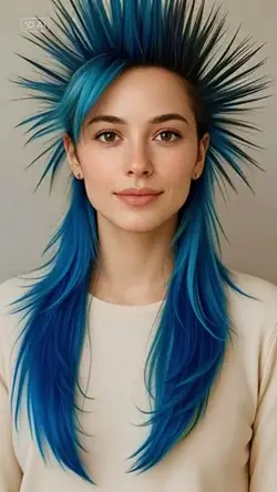 blue electric punk