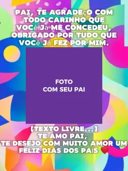 Feliz dias dos pais 