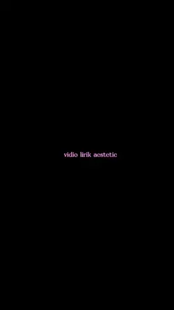 vidio lirik aestetic
