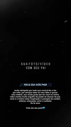 Feliz dia dos pais