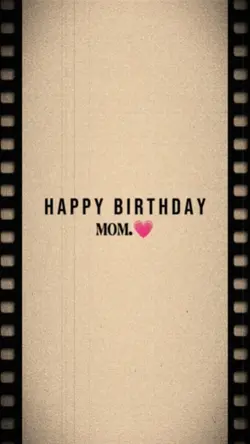 Happy Birthday Mom.