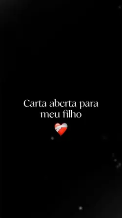 Carta para filho