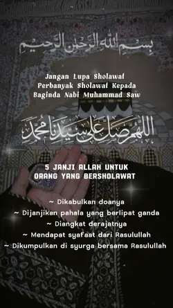 Jangan lupa sholawat