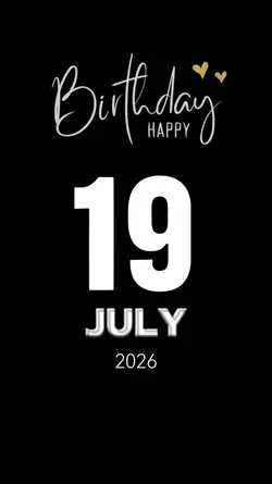 birthday 19 jul 2026