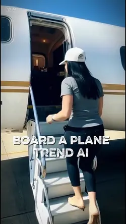 board a plane