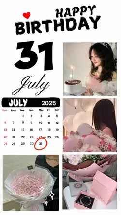 birthday 31 July
