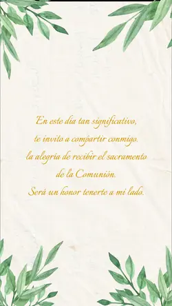 Invitación Comunión